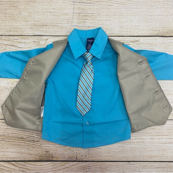 Jonathan Strong Long Sleeve Button Down Shirt and Vest NWOT - Picture 4 of 6